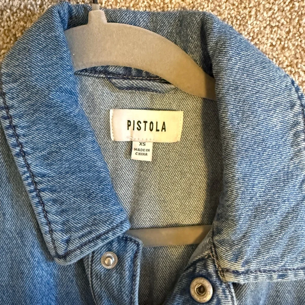 Pistola Blue Women's Denim Jumpsuit - Picture 2 of 4